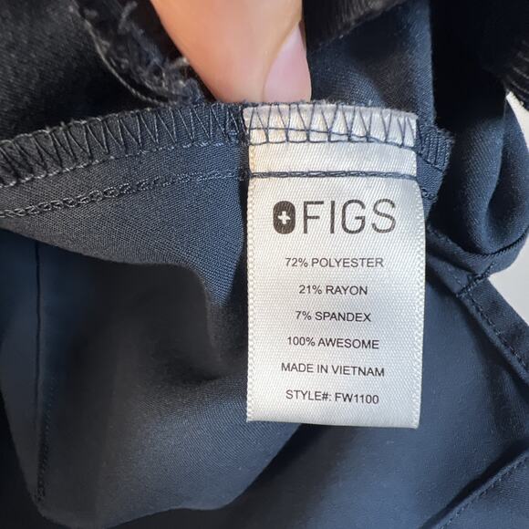 FIGS 2 Tops Womens XS Blue green Casma 3 Pockets Short Sleeve Technical Comfort - Picture 8 of 10